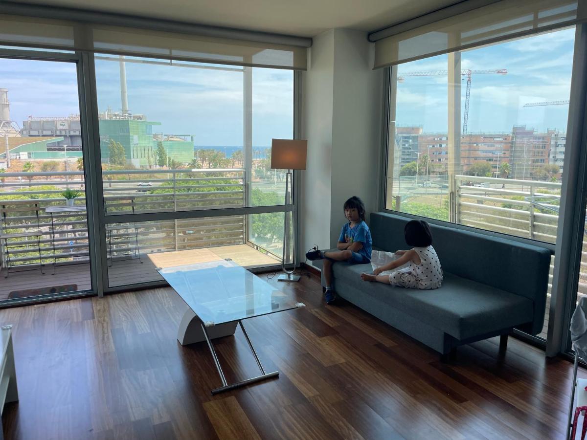 Forum De Barcelona Sea View Apartment With Garage Parking Sant Adria de Besos Eksteriør bilde
